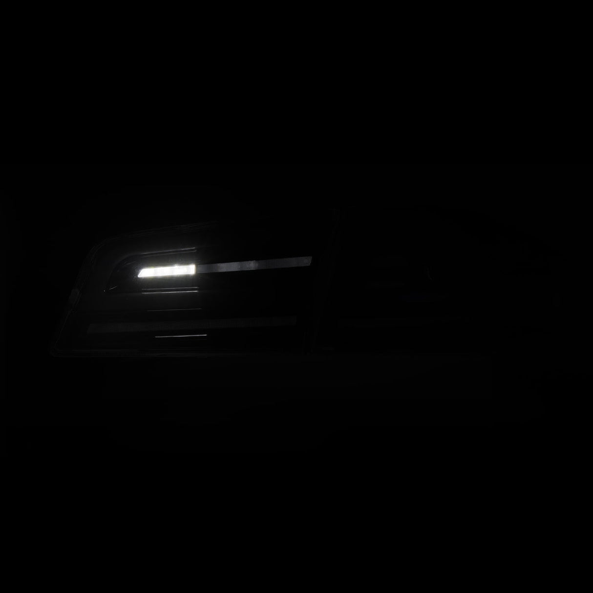 12-21 Tesla Model S LUXX-Series LED Tail Lights Black Smoke (With Black Trunk Center Piece Replacement)