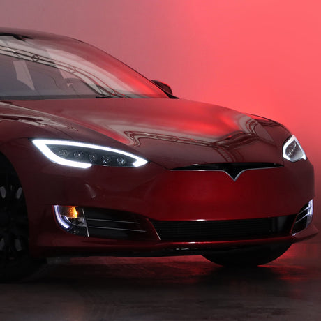 12-21 Tesla Model S NOVA-Series LED Projector Headlights Black