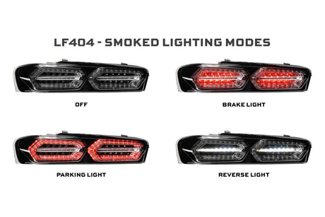 Chevrolet Camaro (16-18) XB LED Facelift Tail Lights (Smoked)