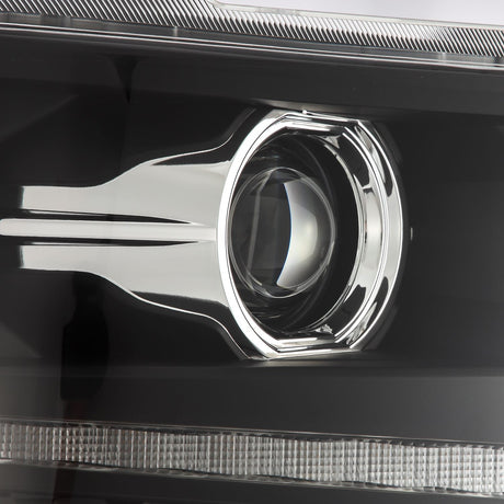 14-15 Chevrolet Silverado LUXX-Series LED Projector Headlights Black