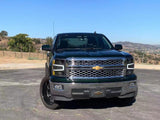 Phares halogènes projecteurs Alpha-Black pour Chevrolet Silverado série PRO 14-15