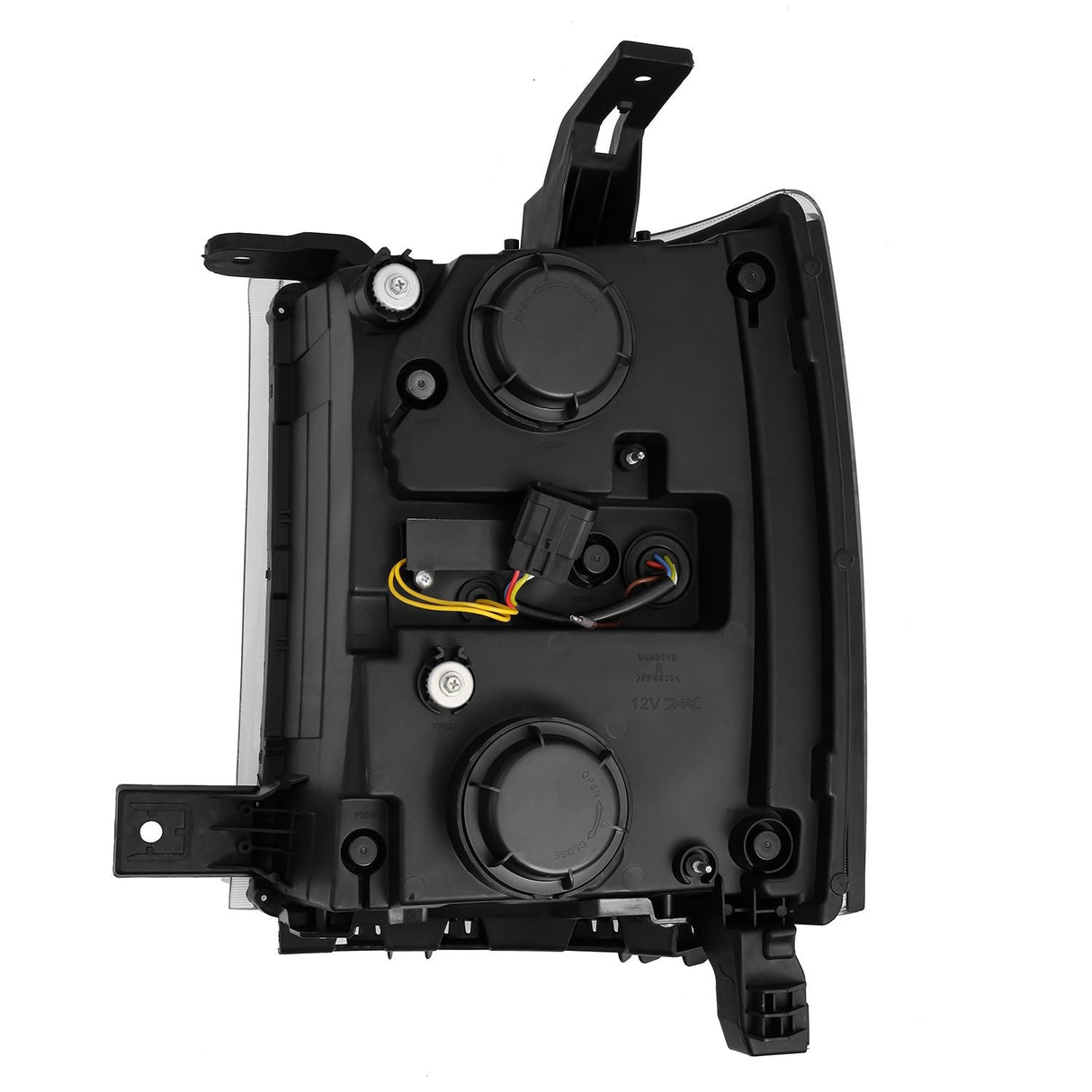 Phares halogènes projecteurs Alpha-Black pour Chevrolet Silverado série PRO 14-15