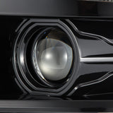 Phares halogènes projecteurs Alpha-Black pour Chevrolet Silverado série PRO 14-15