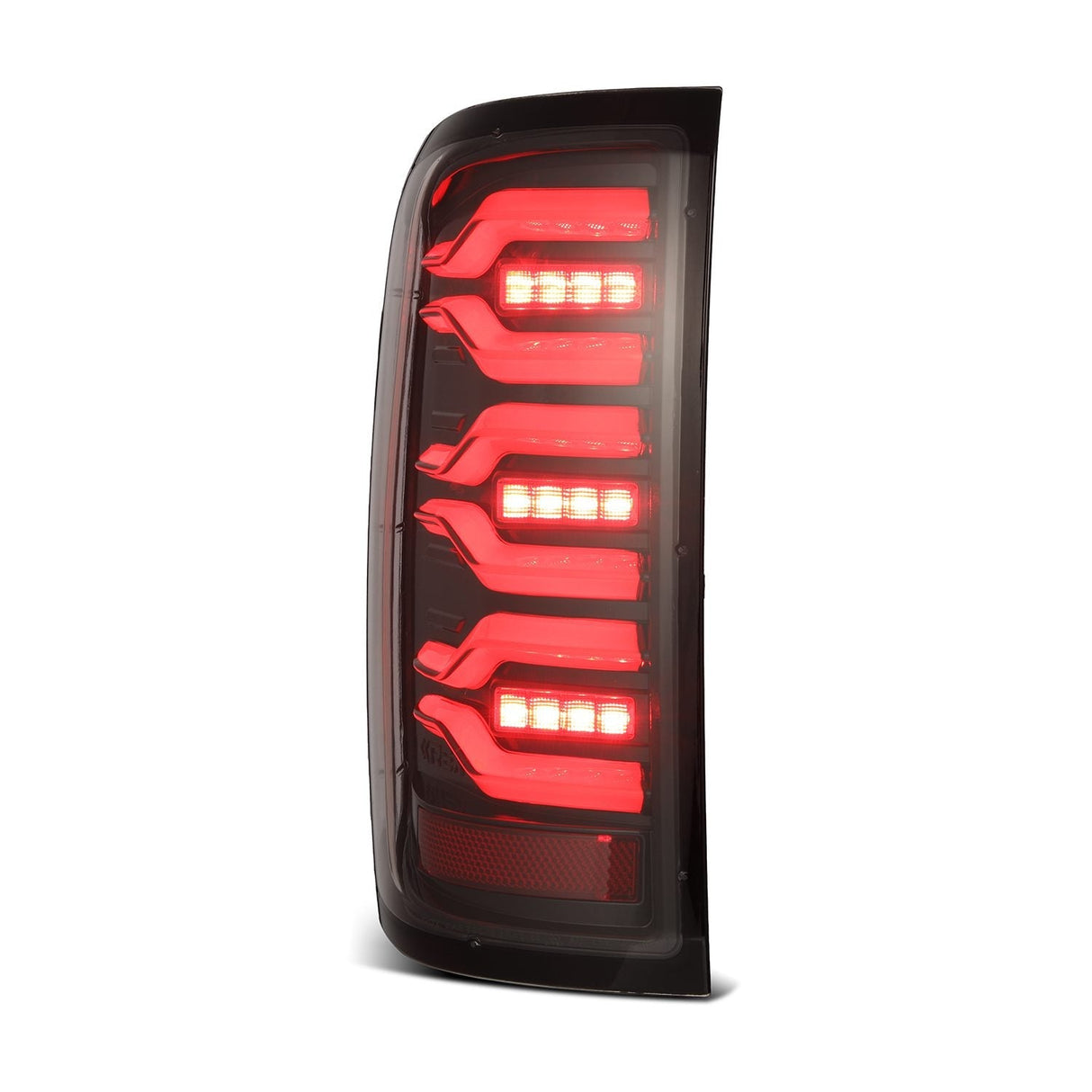 Feux arrière à DEL doubles série LUXX Alpha-Black pour Chevrolet Silverado 1500 (14-18) / Silverado 2500HD/3500HD (15-19) / GMC Sierra 3500HD (15-19)