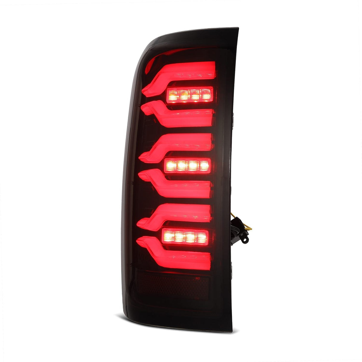 Feux arrière à DEL doubles série LUXX pour Chevrolet Silverado 1500 (14-18) / Silverado 2500HD/3500HD (15-19) / GMC Sierra 3500HD (15-19) - Noir et rouge