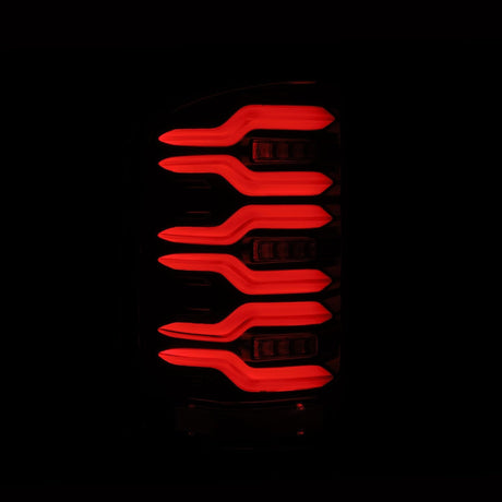 14-18 GMC Sierra 1500/2500HD/3500HD LUXX-Series LED Tail Lights Alpha-Black
