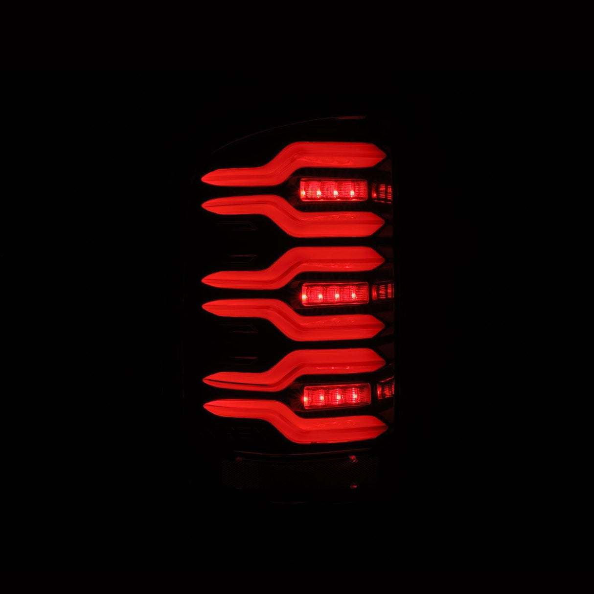 14-18 GMC Sierra 1500/2500HD/3500HD LUXX-Series LED Tail Lights Alpha-Black