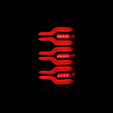 14-18 GMC Sierra 1500/2500HD/3500HD LUXX-Series LED Tail Lights Alpha-Black