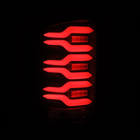 14-18 GMC Sierra 1500/2500HD/3500HD LUXX-Series LED Tail Lights Black