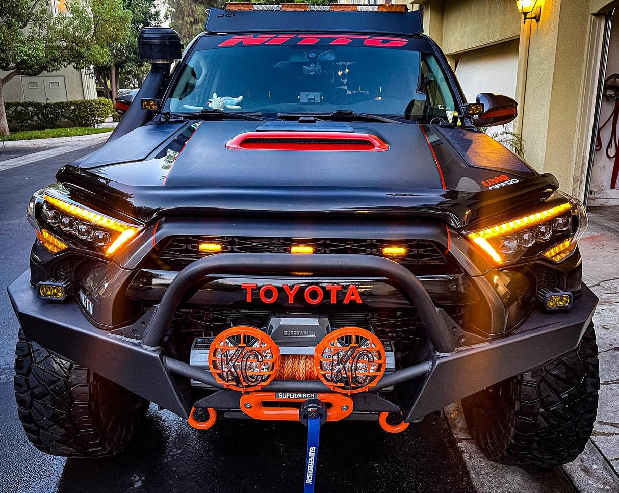 14-24 Toyota 4Runner MK II NOVA-Series LED Projector Headlights Alpha-Black