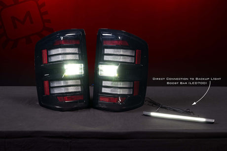 Chevy Silverado 2500HD / 3500HD (15-19) XB LED Tail Lights (Smoked)