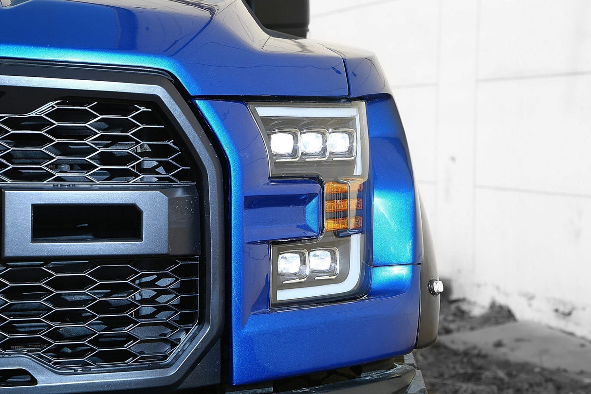 Phares projecteurs à LED série NOVA Alpha-Black pour Ford F150 15-17 / F150 Raptor 17-20