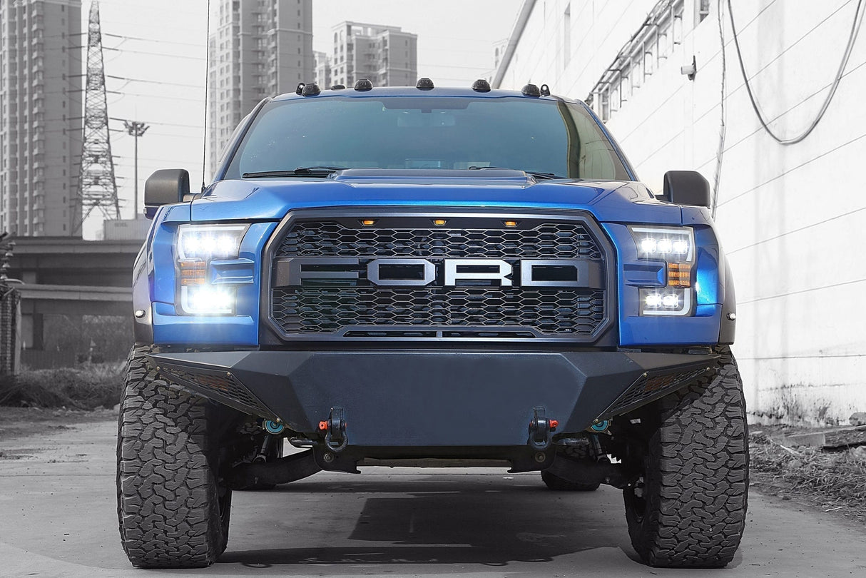 Phares projecteurs à LED série NOVA Alpha-Black pour Ford F150 15-17 / F150 Raptor 17-20