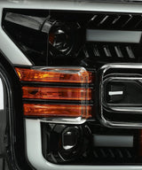 Phares halogènes projecteurs Ford F150 série PRO 15-17, noir de jais