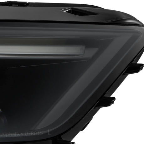 15-17 Ford Mustang/18-20 Mustang Shelby GT350/GT500 MK II NOVA-Series LED Projector Headlights Alpha-Black