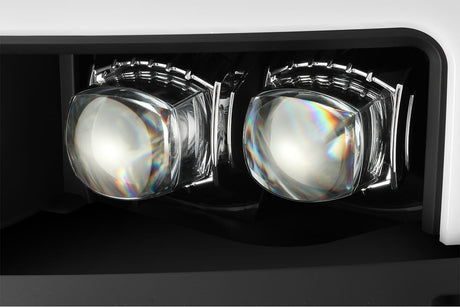 Phares projecteurs à LED NOVA Series, noirs, pour Chevrolet Silverado 2500HD/3500HD MK II 15-19