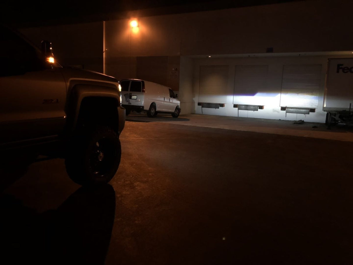 Phares projecteurs à LED chromés pour Chevrolet Silverado 2500HD/3500HD MK II série NOVA 15-19
