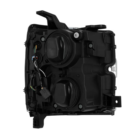 Phares projecteurs à LED chromés pour Chevrolet Silverado 2500HD/3500HD MK II série NOVA 15-19