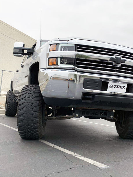 Phares halogènes projecteurs noirs pour Chevrolet Silverado 2500HD/3500HD série PRO 15-19