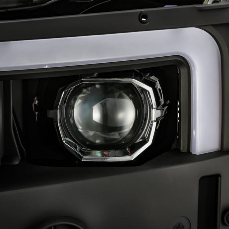 Phares halogènes projecteurs noirs pour Chevrolet Silverado 2500HD/3500HD série PRO 15-19