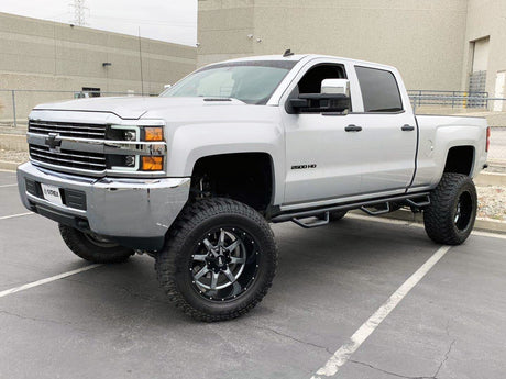 Phares halogènes projecteurs noirs pour Chevrolet Silverado 2500HD/3500HD série PRO 15-19
