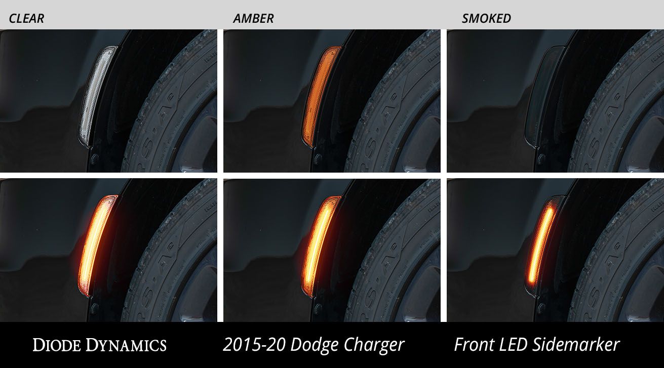 LED Sidemarkers for 2015-2023 Dodge Charger (set)
