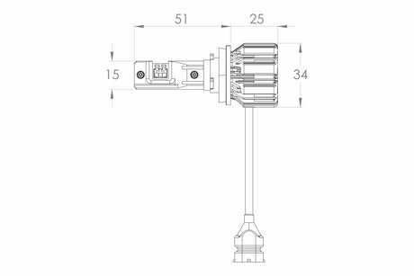 9005/HB3 : Ampoules LED jaunes GTR Ultra 3.0 (paire)