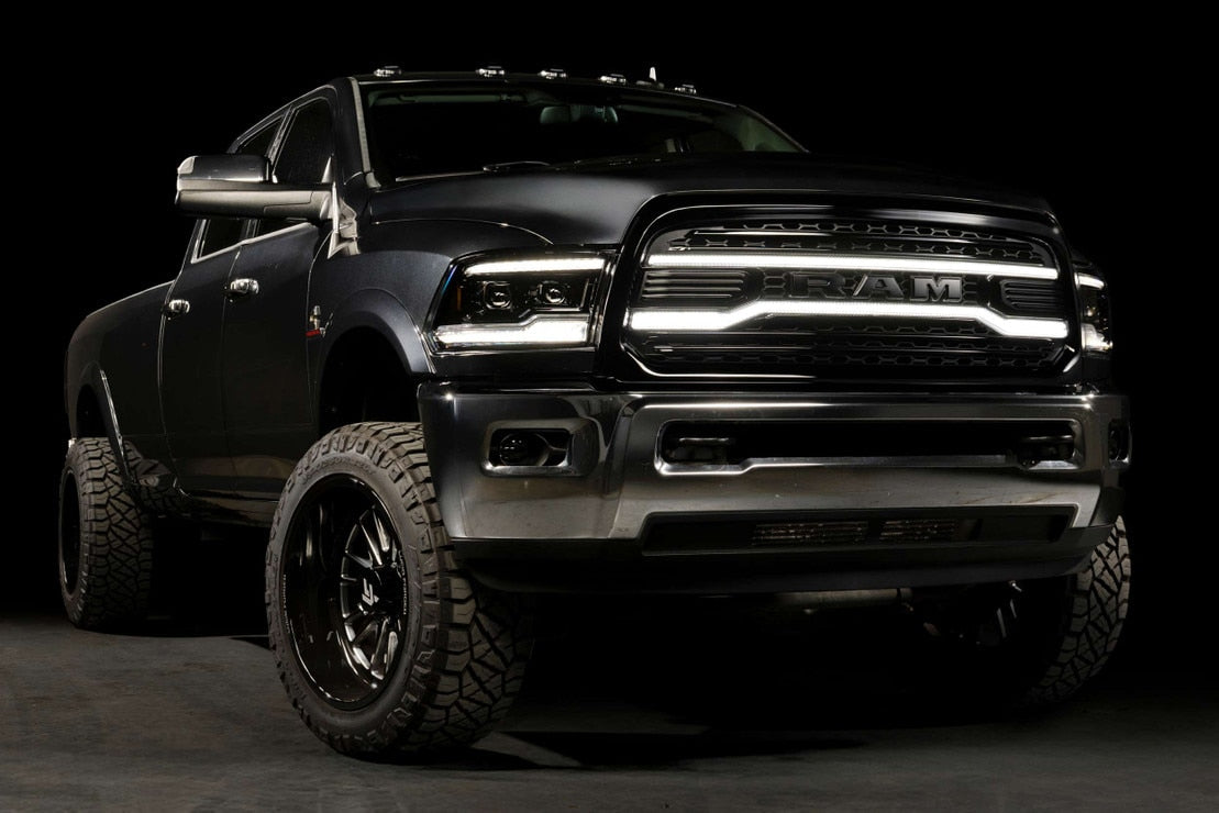 Dodge Ram HD (13-18) XBG LED Drl Grille (Black)