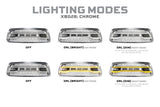 Calandre de feux de route à LED XBG pour Dodge Ram HD (13-18) (chromée)