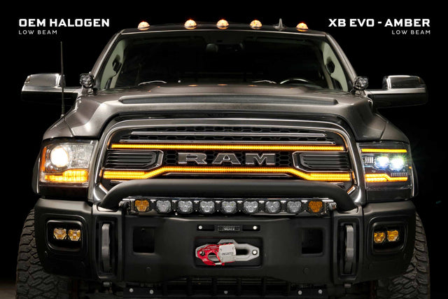Dodge Ram (09-18) : phares à LED Morimoto Xb (ambre Drl)