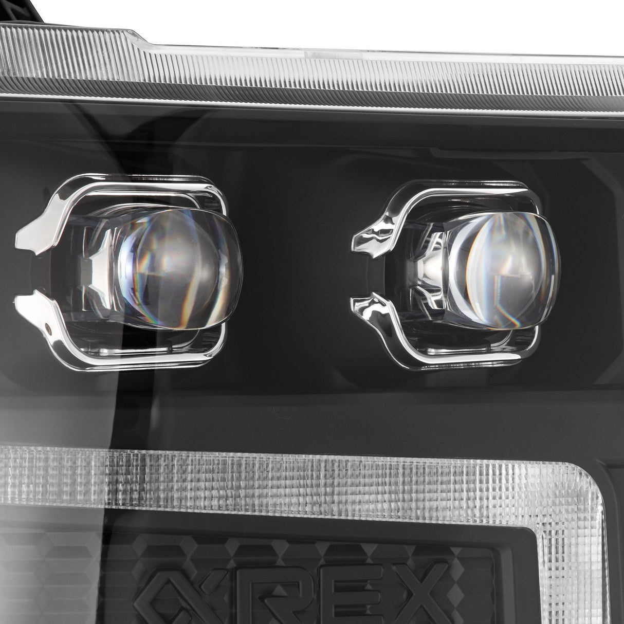 Phares projecteurs à LED noirs pour Chevrolet Silverado 1500 série NOVA 16-18