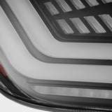 Feux arrière à LED prismatiques noirs pour Honda Civic Hatchback série NOVA 16-21