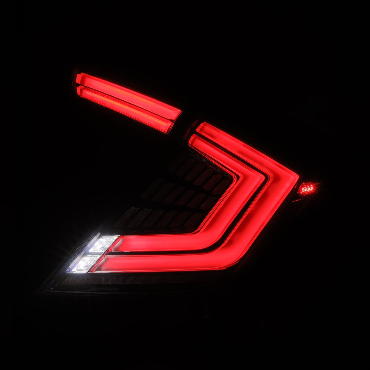 Feux arrière à LED prismatiques Honda Civic Hatchback NOVA-Series 16-21, fumés transparents