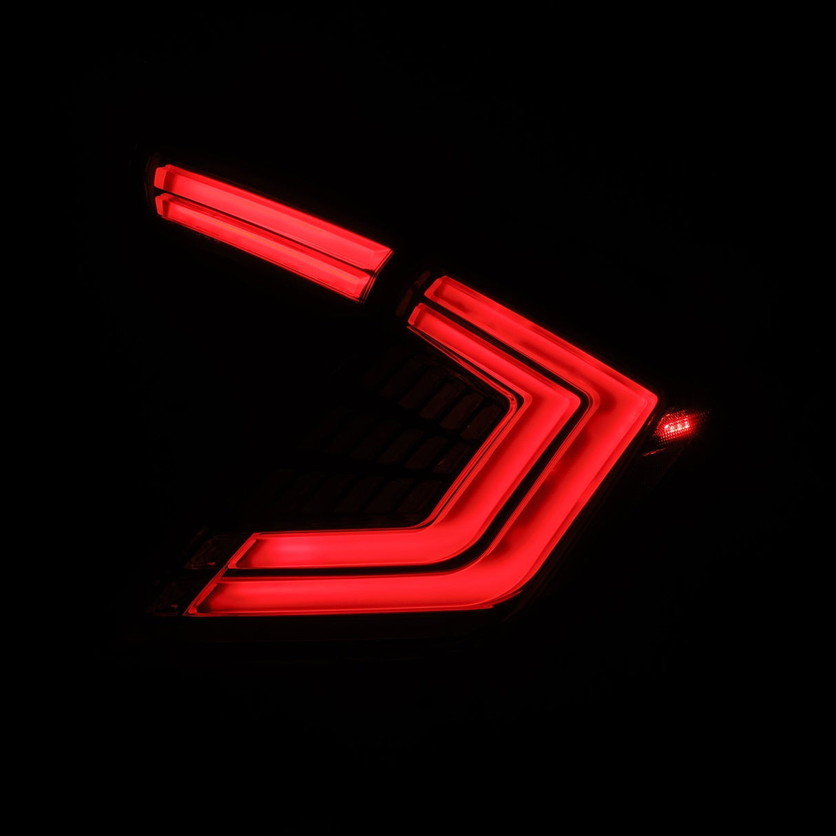 Feux arrière à LED prismatiques Honda Civic Hatchback NOVA-Series 16-21, fumés transparents