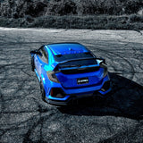 Feux arrière à LED prismatiques Honda Civic Hatchback NOVA-Series 16-21, fumés transparents