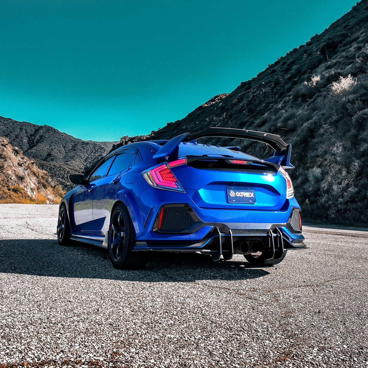 Feux arrière à LED prismatiques Honda Civic Hatchback NOVA-Series 16-21, fumés transparents
