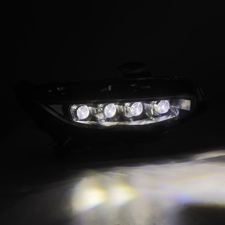 16-21 Honda Civic NOVA-Series LED Projector Headlights Alpha-Black