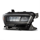 16-23 Toyota Tacoma LUXX-Series LED Crystal Headlights Alpha-Black