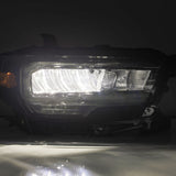 Phares à LED cristal noirs pour Toyota Tacoma série LUXX 16-23