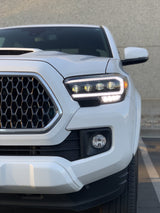 Phares projecteurs à LED chromés pour Toyota Tacoma série NOVA 16-23
