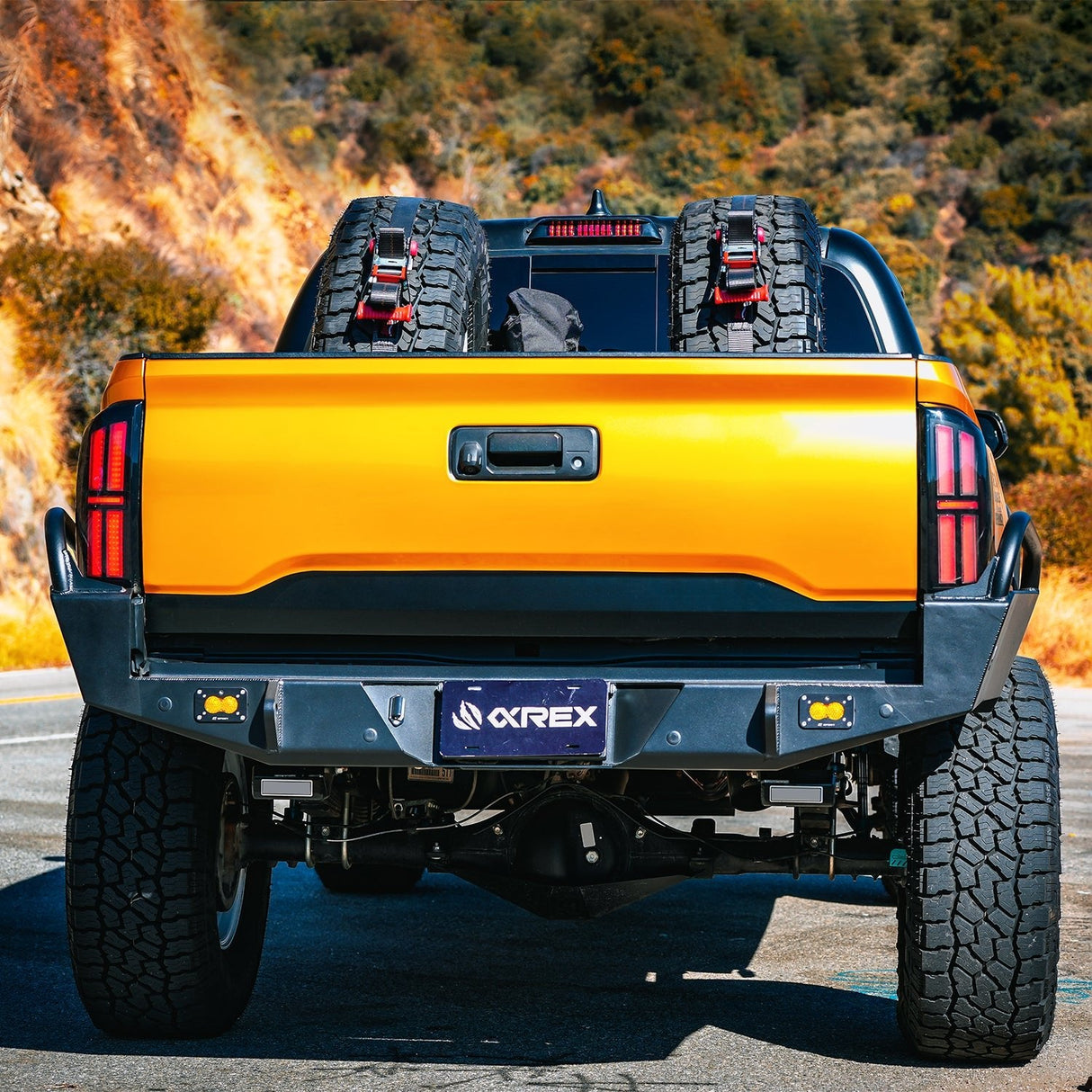 16-23 Toyota Tacoma Nova-Series Prismatic LED Tail Lights Alpha-Black