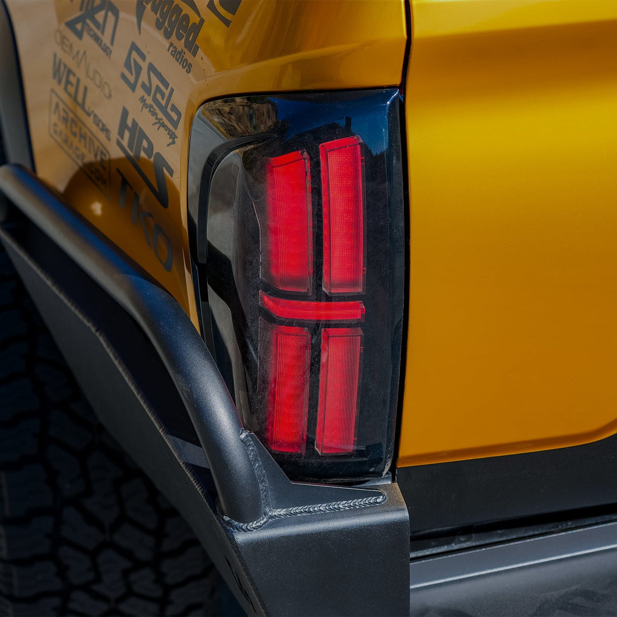 16-23 Toyota Tacoma NOVA-Series Prismatic LED Tail Lights Black