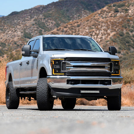 17-19 Ford Super Duty MKII LUXX-Series LED Projector Headlights Black