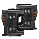 17-19 Ford Super Duty MKII NOVA-Series LED Projector Headlights Alpha-Black