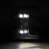 17-19 Ford Super Duty MKII NOVA-Series LED Projector Headlights Alpha-Black
