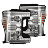 17-19 Ford Super Duty MKII NOVA-Series LED Projector Headlights Chrome