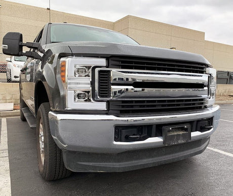 17-19 Ford Super Duty PRO-Series Halogen Projector Headlights Chrome