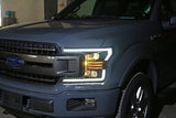 18-20 Ford F150 LUXX-Series LED Projector Headlights Black