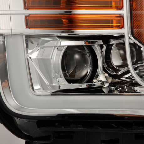 18-20 Ford F150 LUXX-Series LED Projector Headlights Chrome