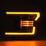 18-20 Ford F150 LUXX-Series LED Projector Headlights Jet Black
